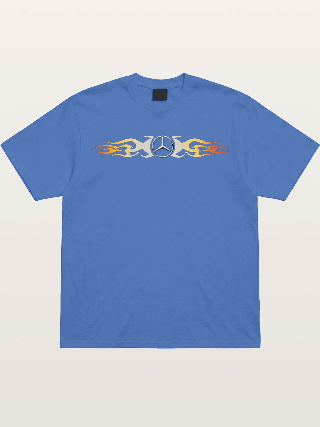 Mercedes Star Flame Stripe Gildan T-shirt