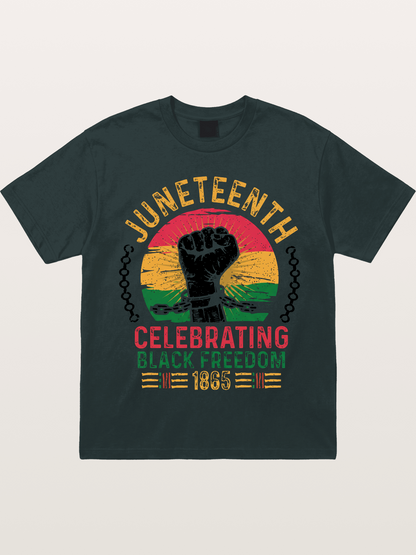 Juneteenth Black Freedom Fist Gildan T-shirt