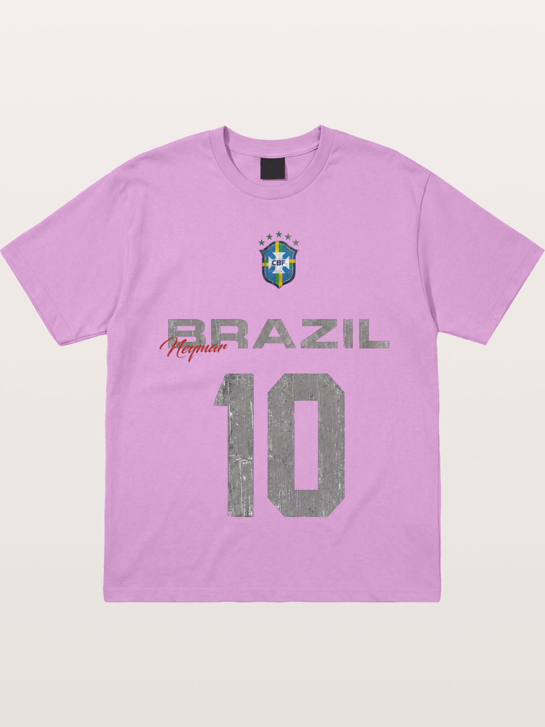 Brazil Neymar 10 Vintage Gildan T-shirt