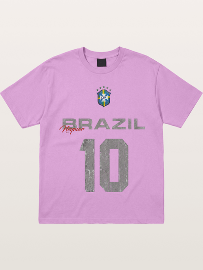 Brazil Neymar 10 Vintage Gildan T-shirt