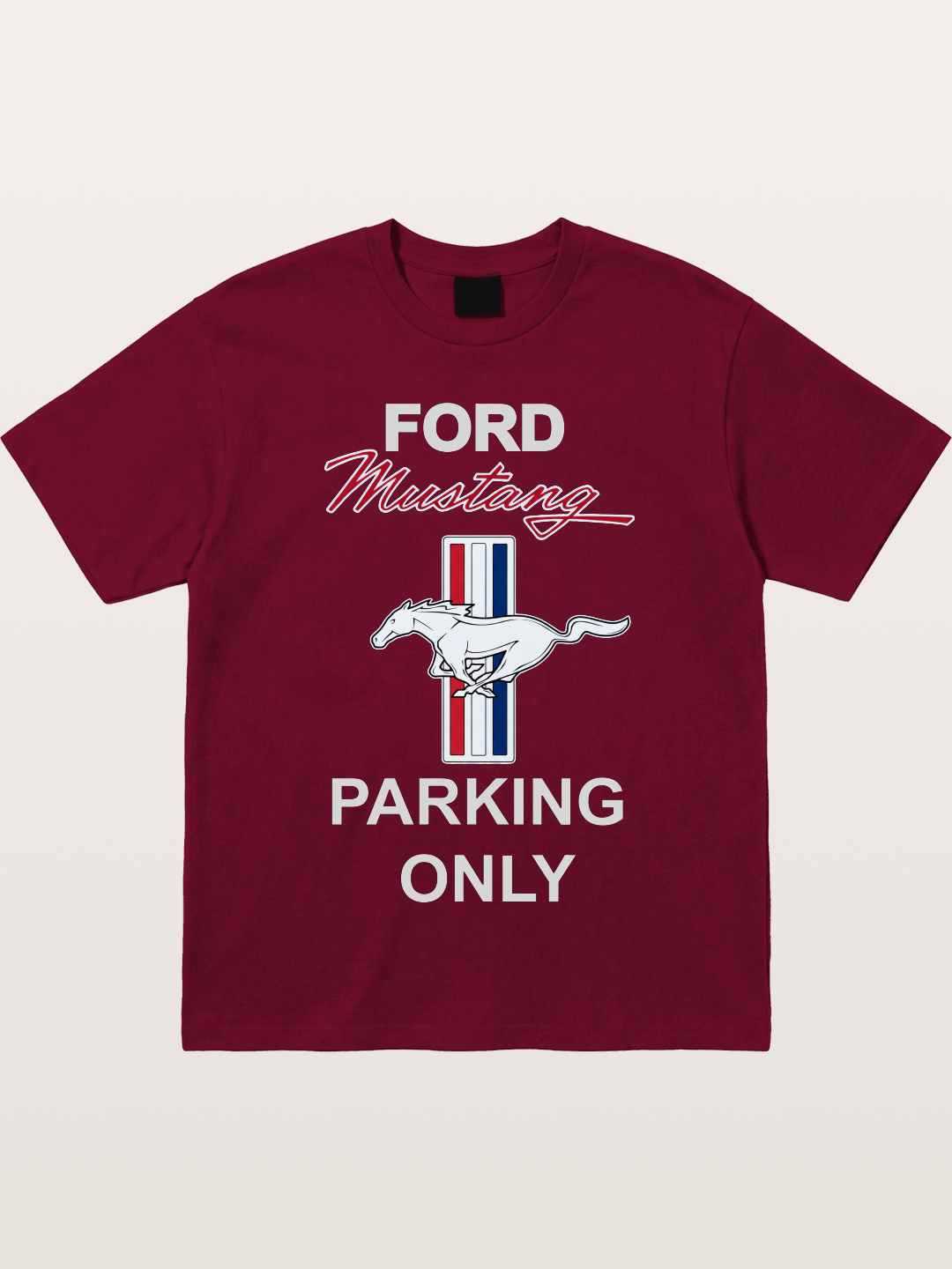 Ford Mustang Parking Only Sign Gildan T-shirt