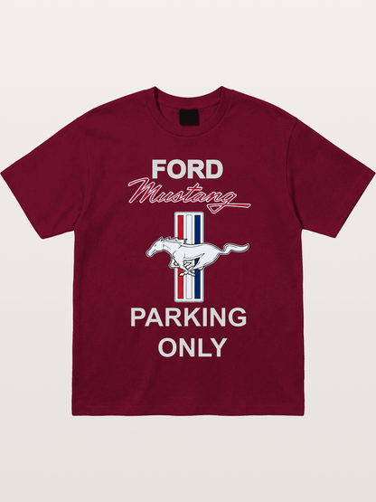 Ford Mustang Parking Only Sign Gildan T-shirt