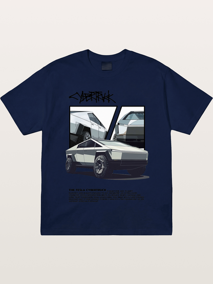 Tesla Cybertruck Poster Gildan T-shirt