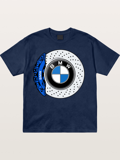 BMW Brake Caliper Logo Art Cotton T-shirt
