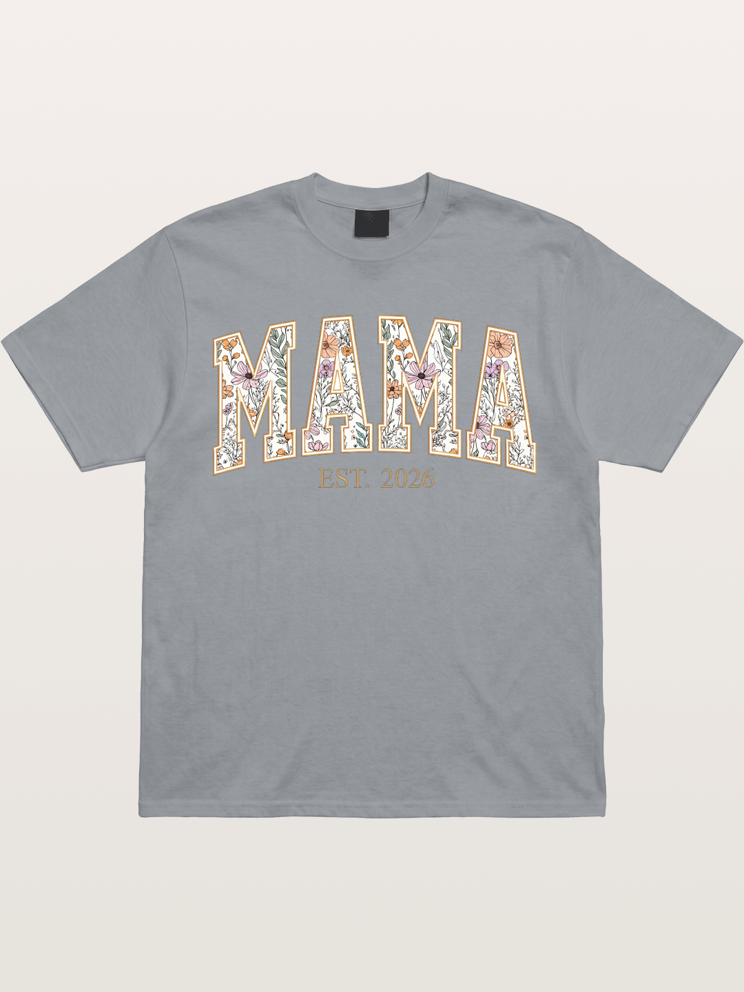 Floral Mama Est 2026 Design Gildan T-shirt
