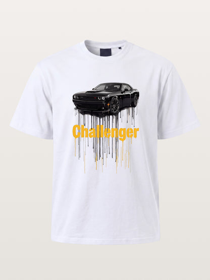 Drip Paint Challenger Poster Gildan T-shirt