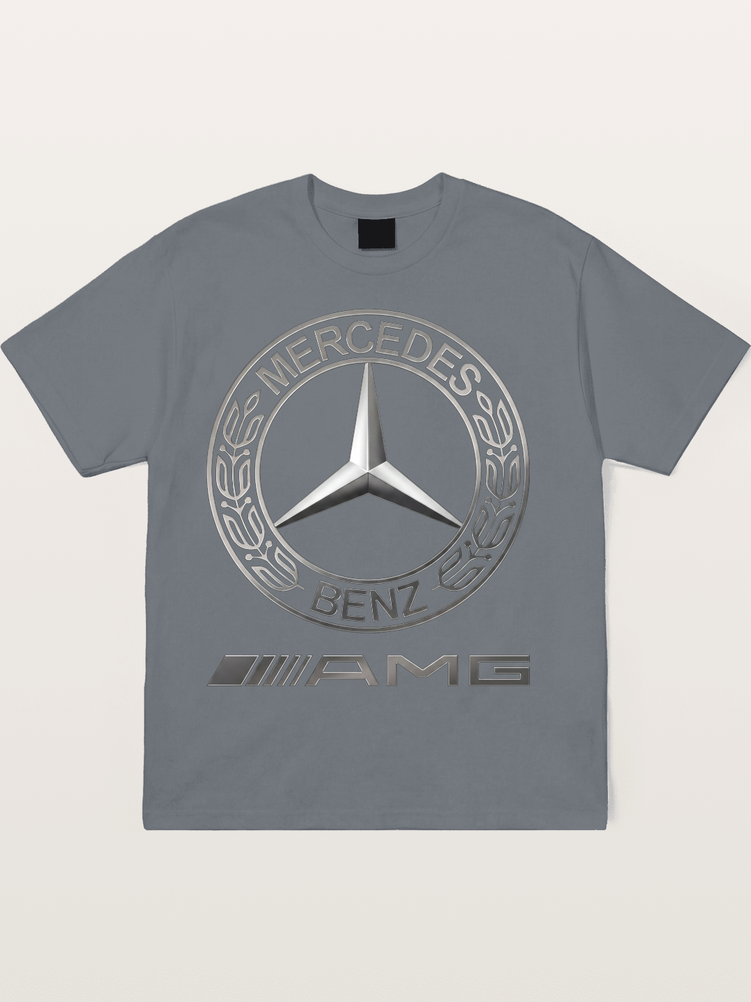 Benz AMG Emblem Art Cotton T-shirt
