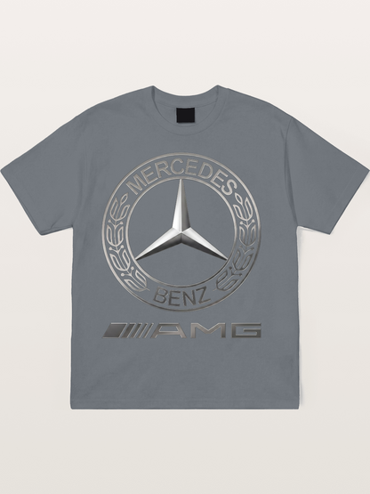 Benz AMG Emblem Art Cotton T-shirt