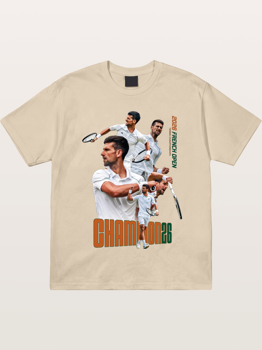 Djokovic French Open Champion Art Gildan T-shirt