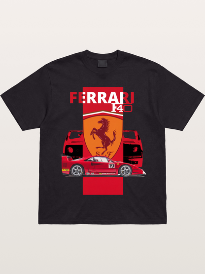 Ferrari F40 Race Car Double View Gildan T-shirt