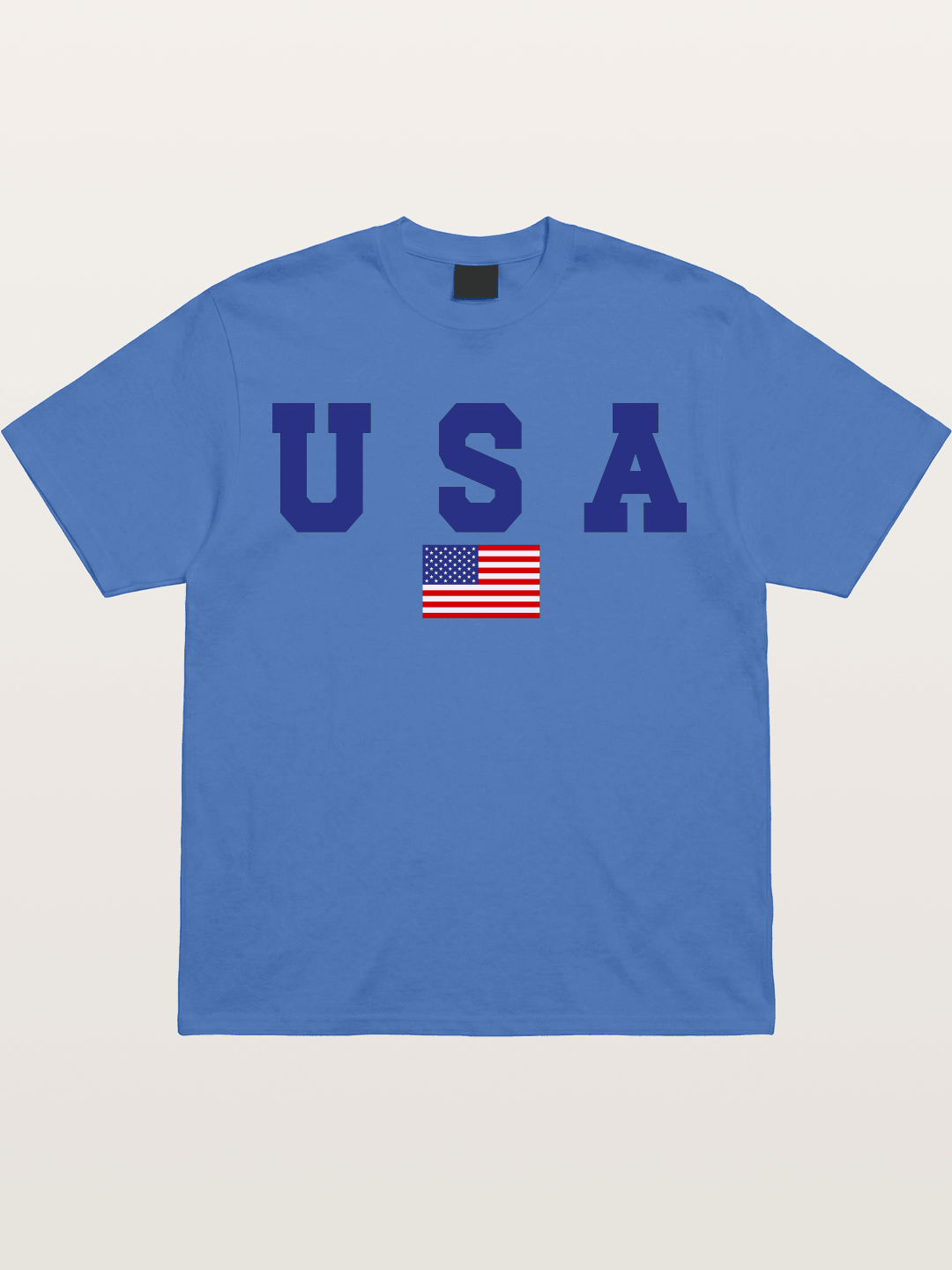 USA Letters With American Flag Gildan T-shirt