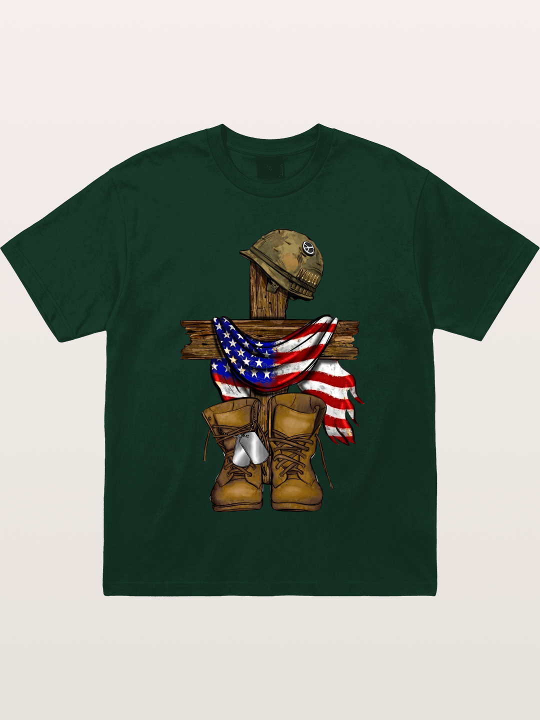 Military Cross Memorial Tribute Design Gildan T-shirt