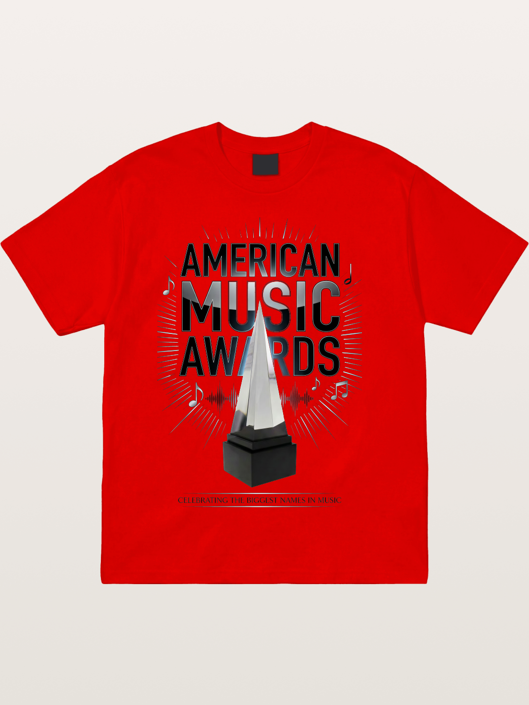 AMA Trophy Music Note Graphic Cotton T-shirt