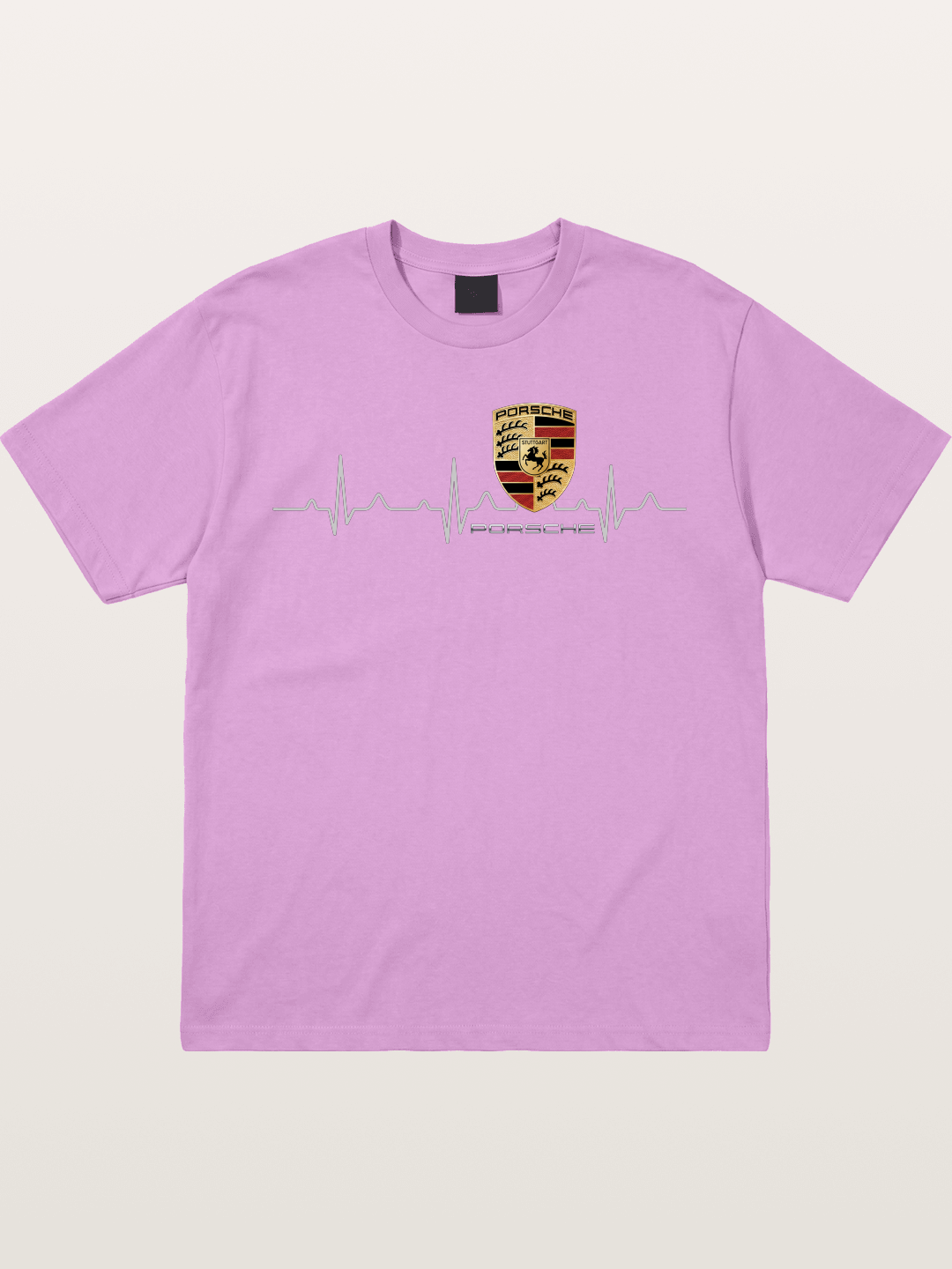 Porsche Heartbeat ECG Line Design Gildan T-shirt