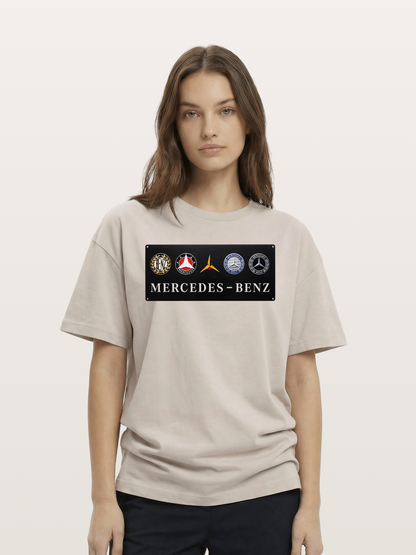 Mercedes-Benz Multi-Logo Plate Cotton T-shirt