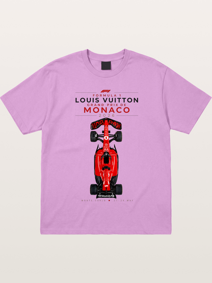 LV Monaco F1 Red Race Car Gildan T-shirt