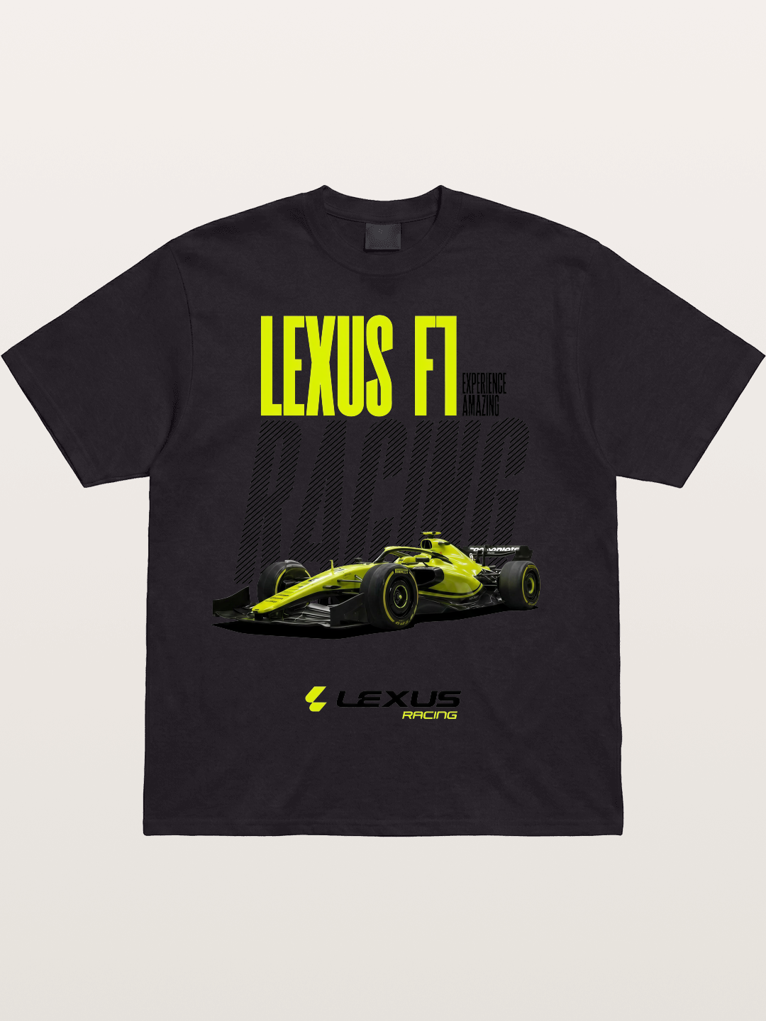 Lexus F1 Racing Bold Print Cotton T-shirt