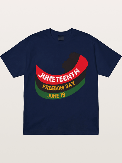 Juneteenth Freedom Day Silhouette Gildan T-shirt