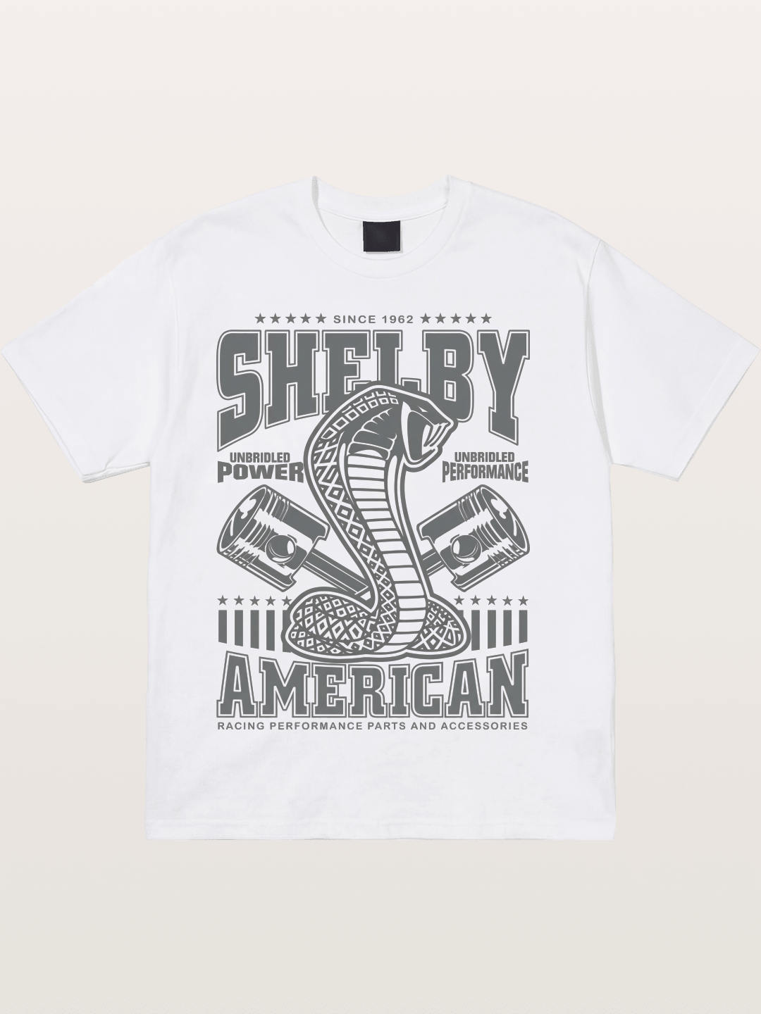 Shelby American Cobra Print Cotton T-shirt