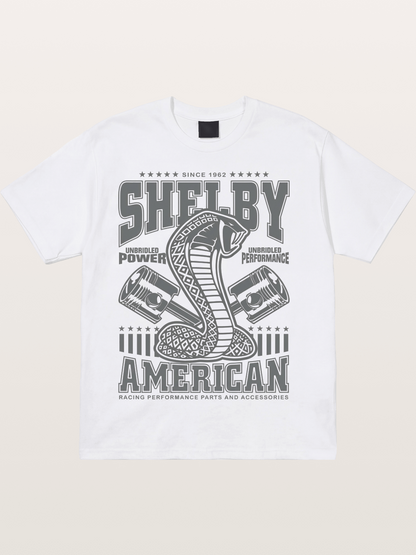 Shelby American Cobra Print Cotton T-shirt