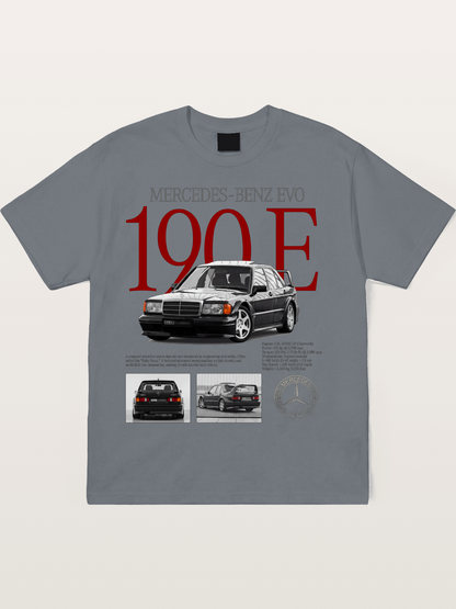 Mercedes-Benz 190E Retro Profile Cotton T-shirt
