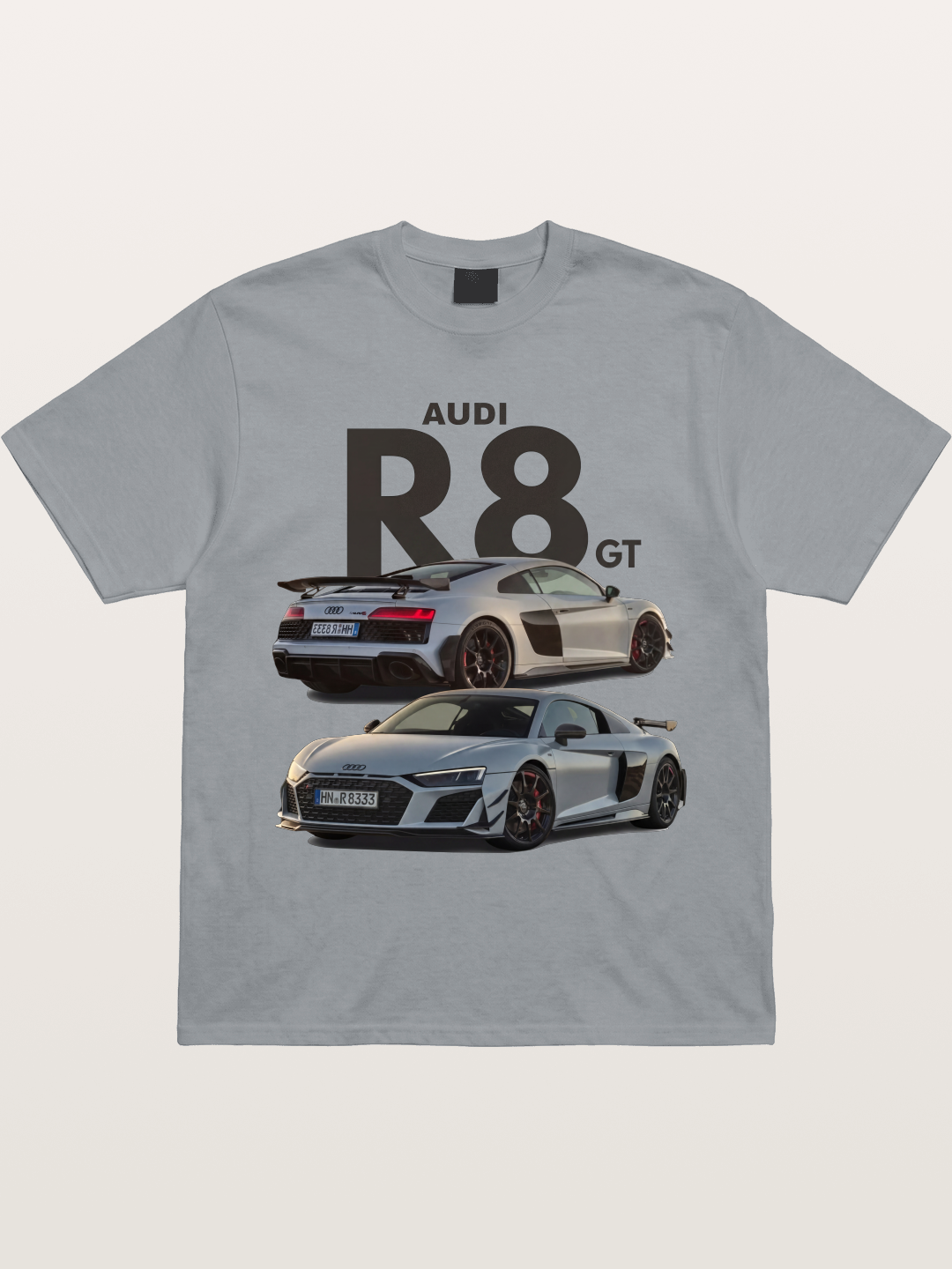 Audi R8 GT Front Rear View Gildan T-shirt
