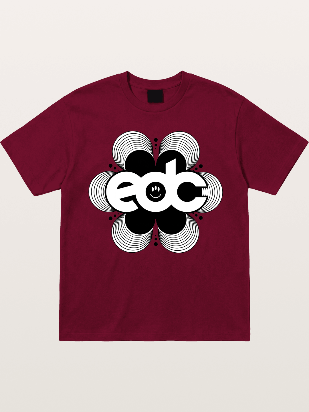 EDC Wavy Daisy Logo Design Gildan T-shirt