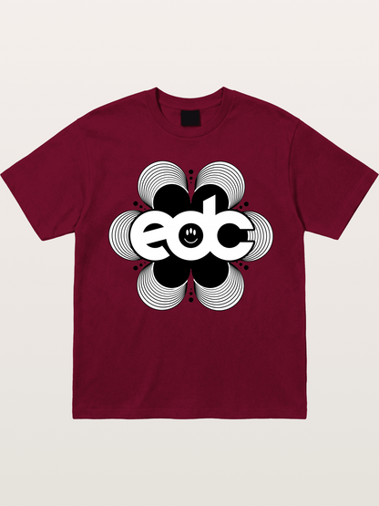 EDC Wavy Daisy Logo Design Gildan T-shirt