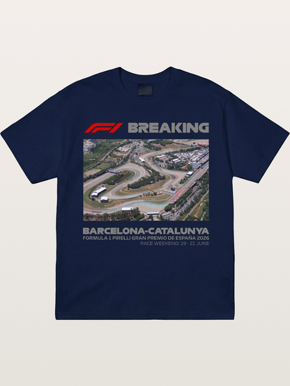 Barcelona Catalunya Track Aerial View Gildan T-shirt