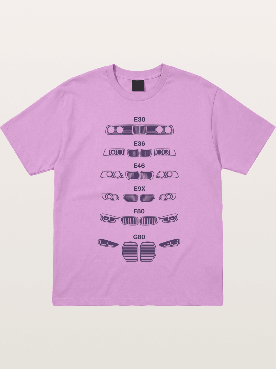 BMW Headlight Generations Print Gildan T-shirt