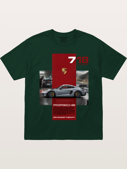 Porsche 718 GT4 RS Mid-Engine Therapy Gildan T-shirt