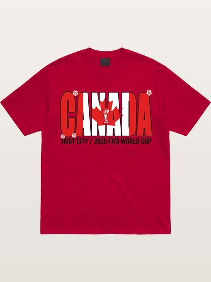 Canada 2026 World Cup Typography Gildan T-shirt