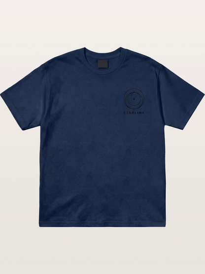 Starlink Orbit Minimal Logo Cotton T-shirt
