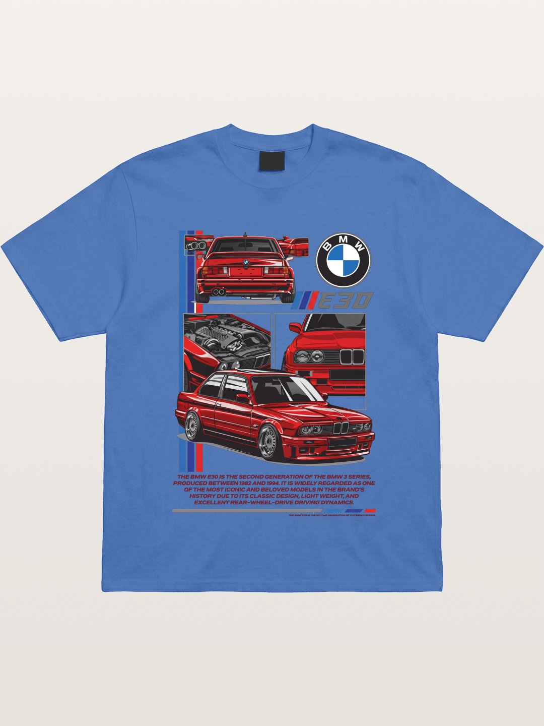 BMW E30 Multi Angle Collage Gildan T-shirt
