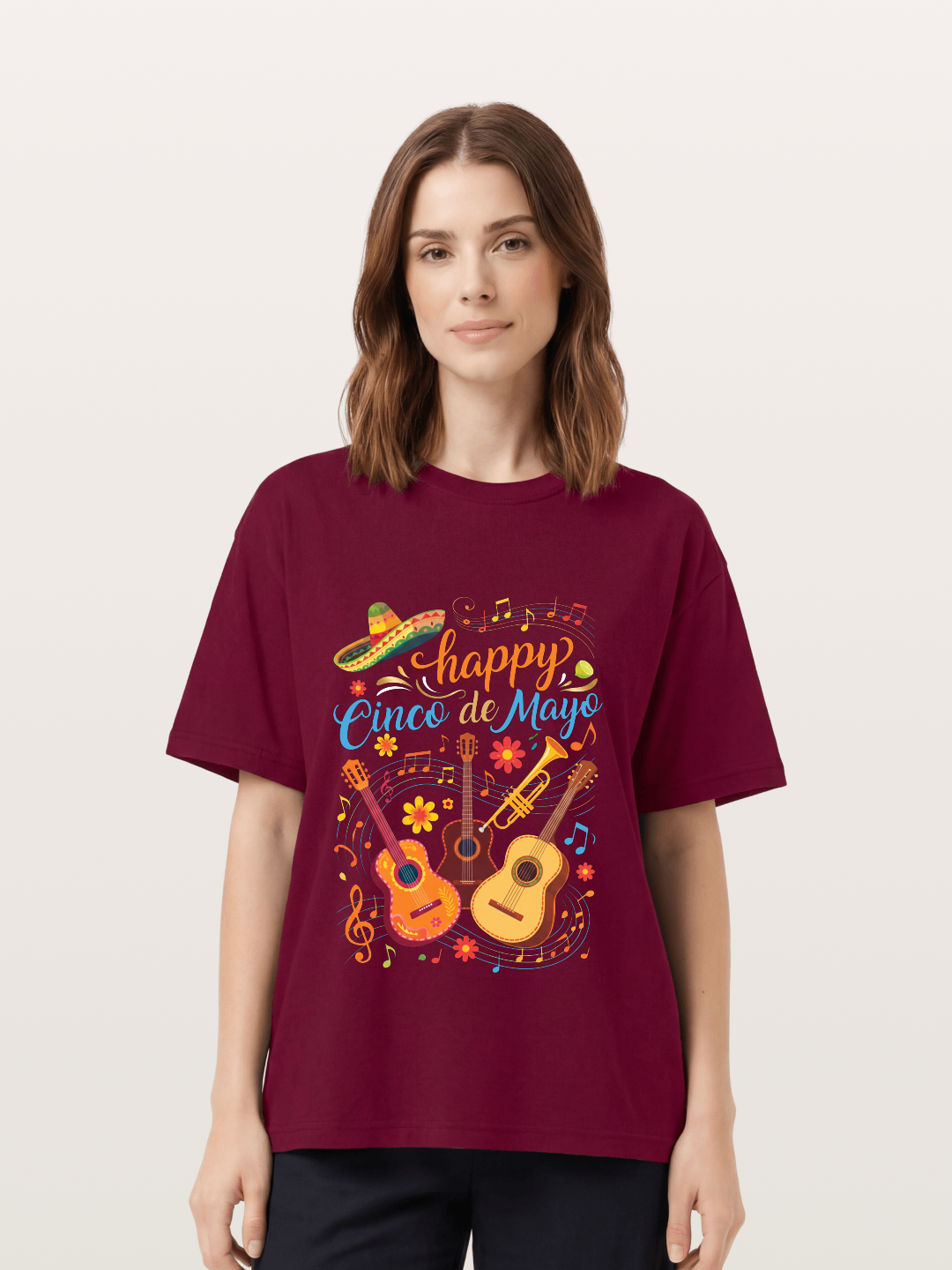 Mexican Guitar Trumpet Notes Gildan T-shirt