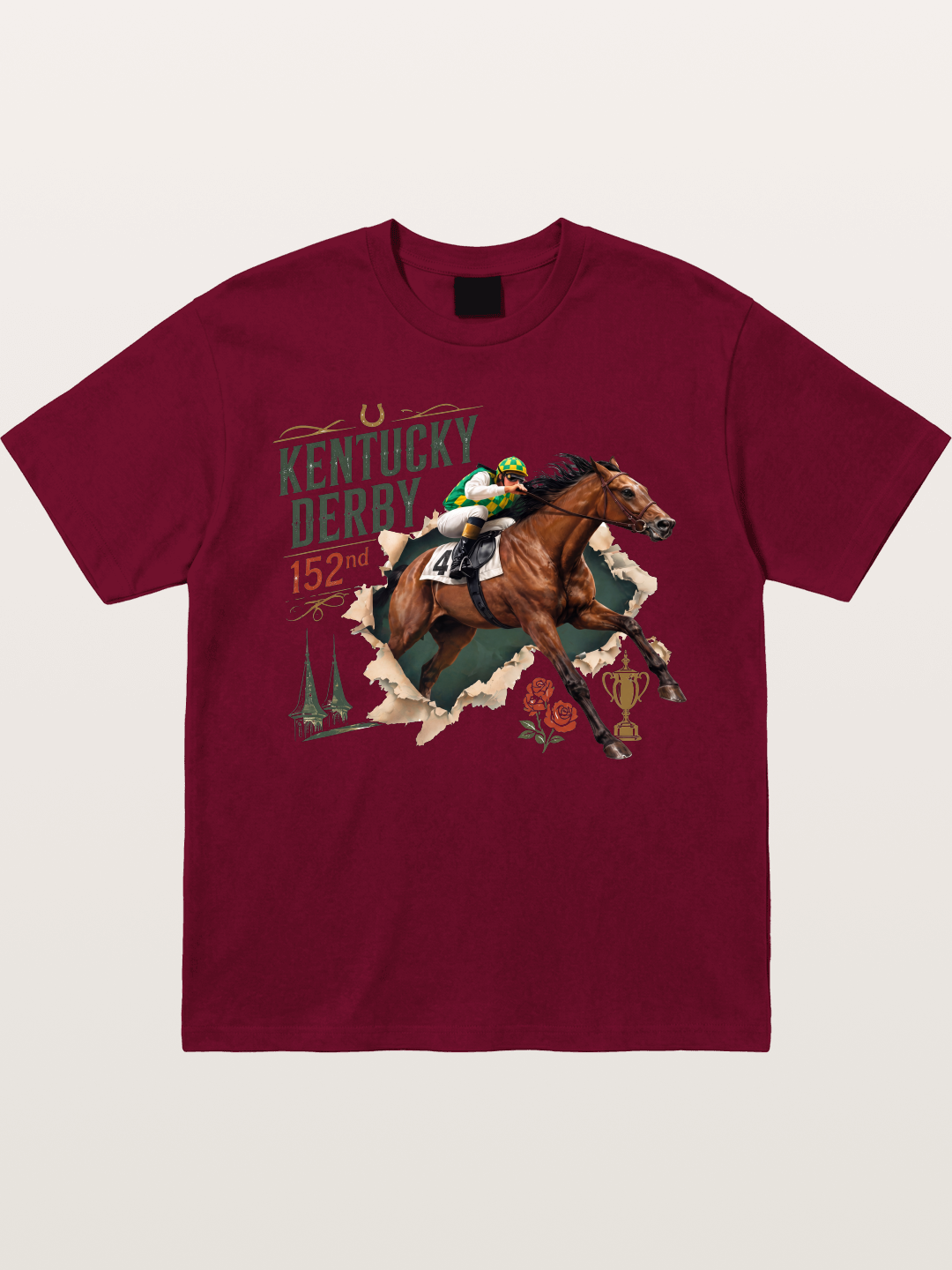 Kentucky Derby 152nd Horse & Roses Gildan T-shirt