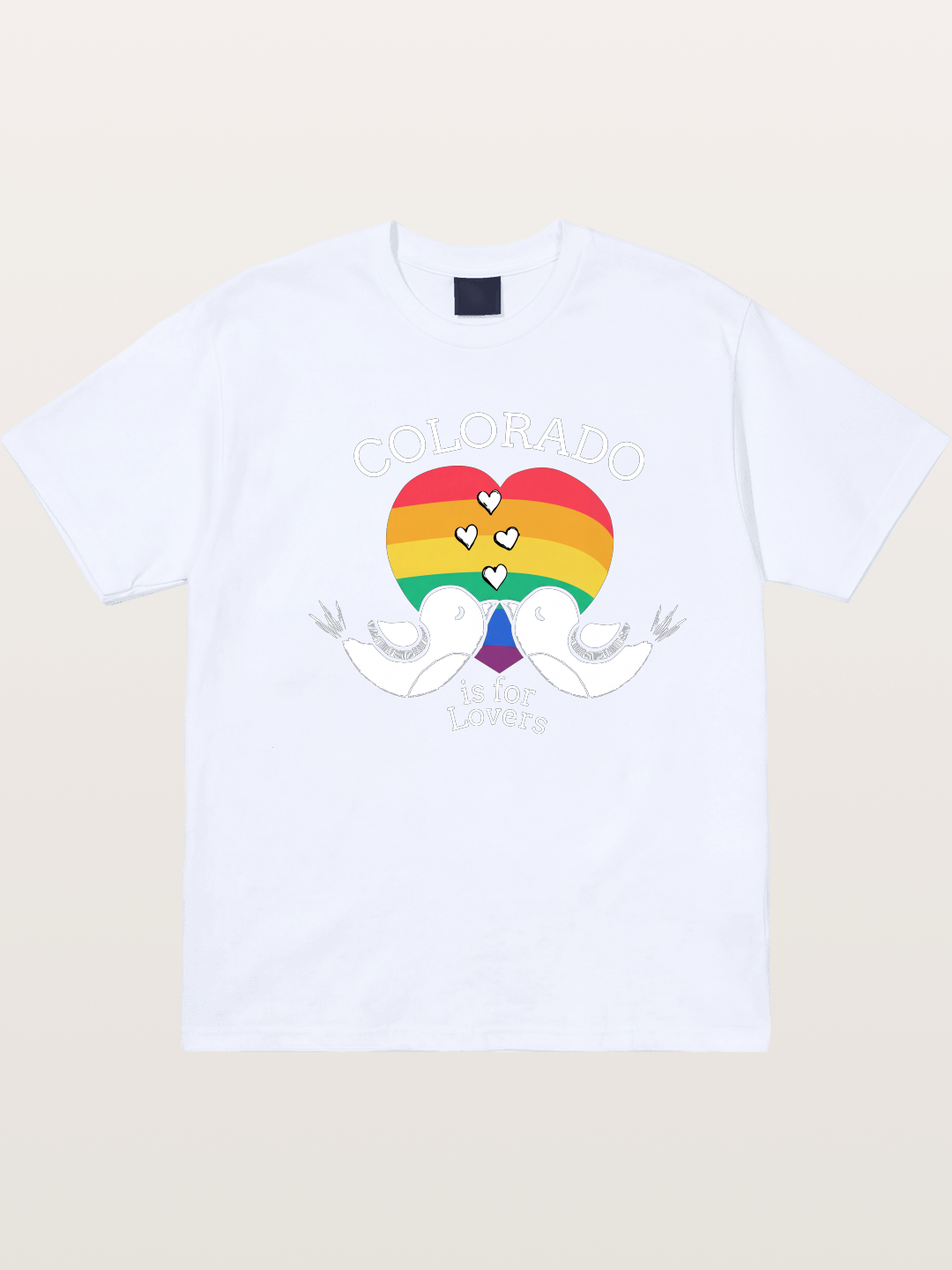 Colorado Trans Pride Heart Design Gildan T-shirt