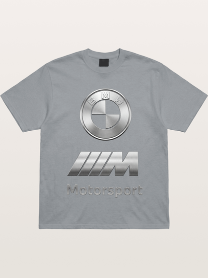 BMW Motorsport Metal Logo Art Gildan T-shirt