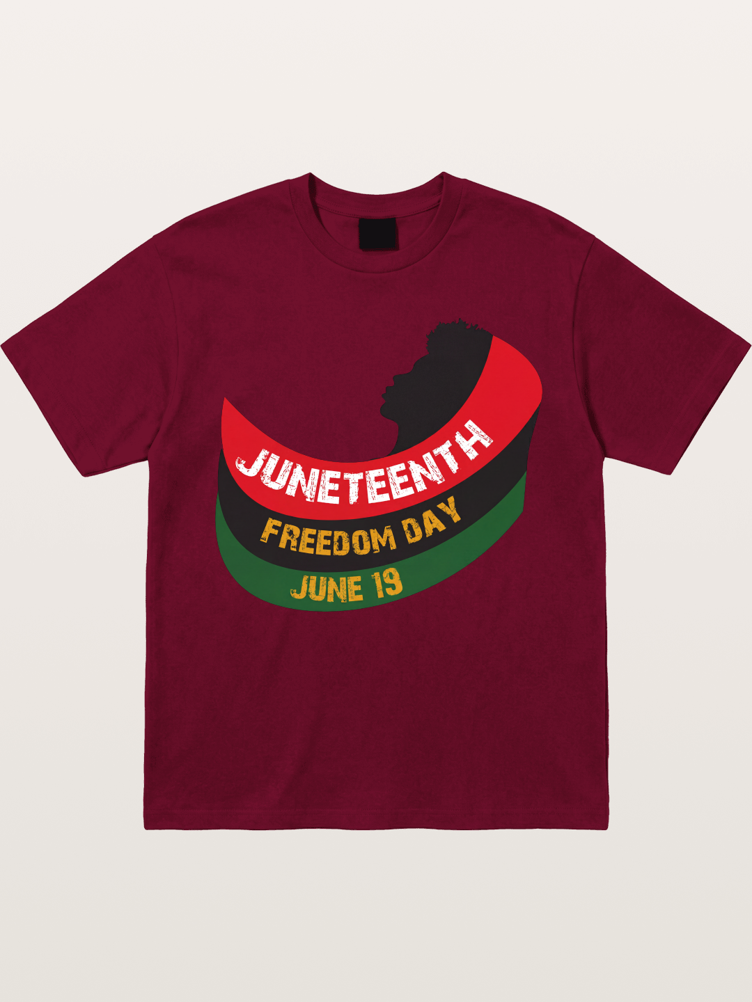 Juneteenth Freedom Day Silhouette Gildan T-shirt
