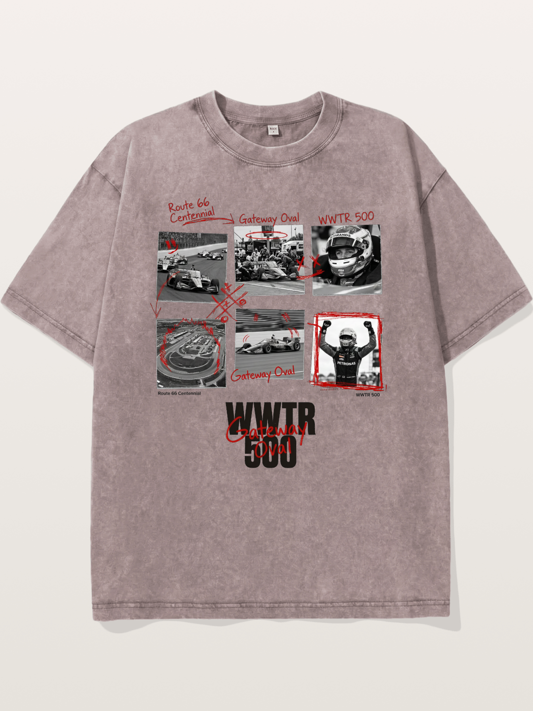 Scrapbook WWTR500 Race Print Washed T-shirt