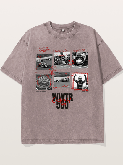 Scrapbook WWTR500 Race Print Washed T-shirt