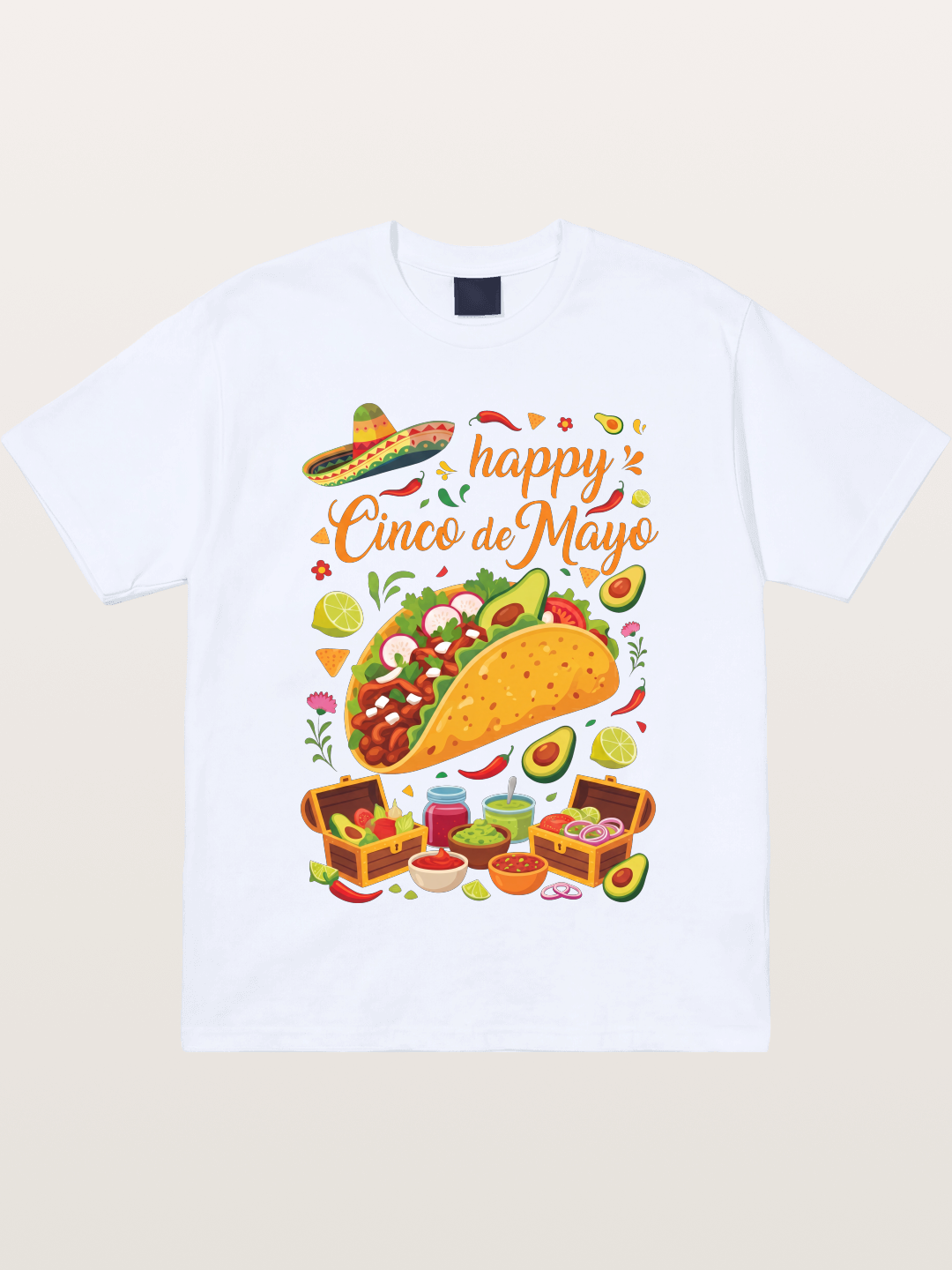 Cinco de Mayo Giant Taco Feast Gildan T-shirt