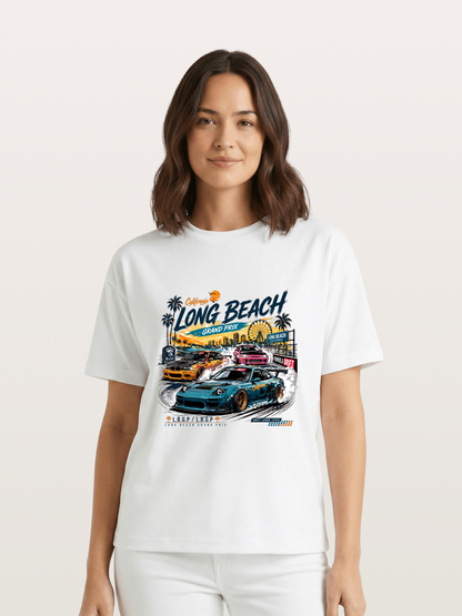 Long Beach Drift Racing Art Gildan T-shirt