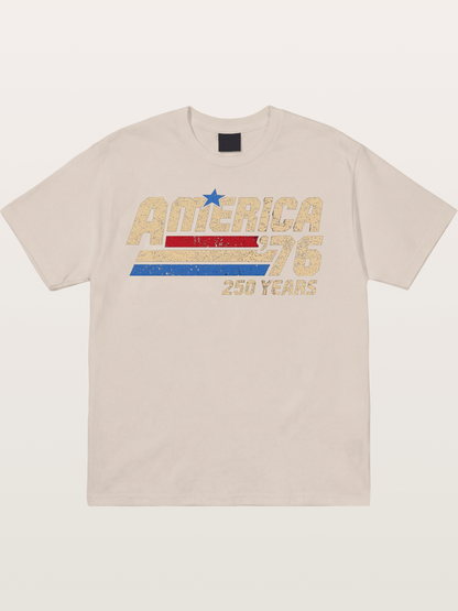Vintage America '76 250 Years Cotton T-shirt