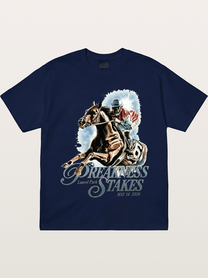 Preakness Stakes Jockey Poster Gildan T-shirt