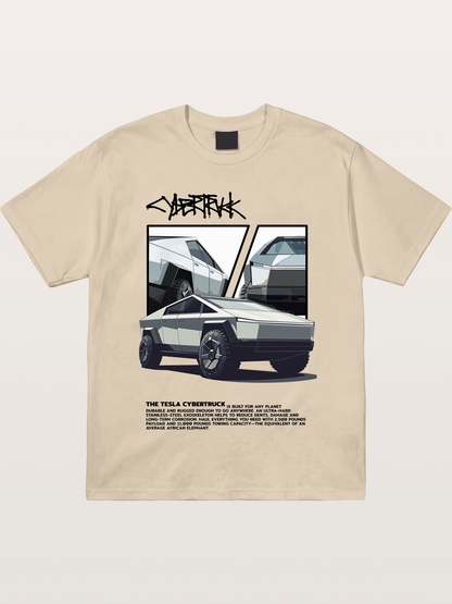Tesla Cybertruck Poster Gildan T-shirt