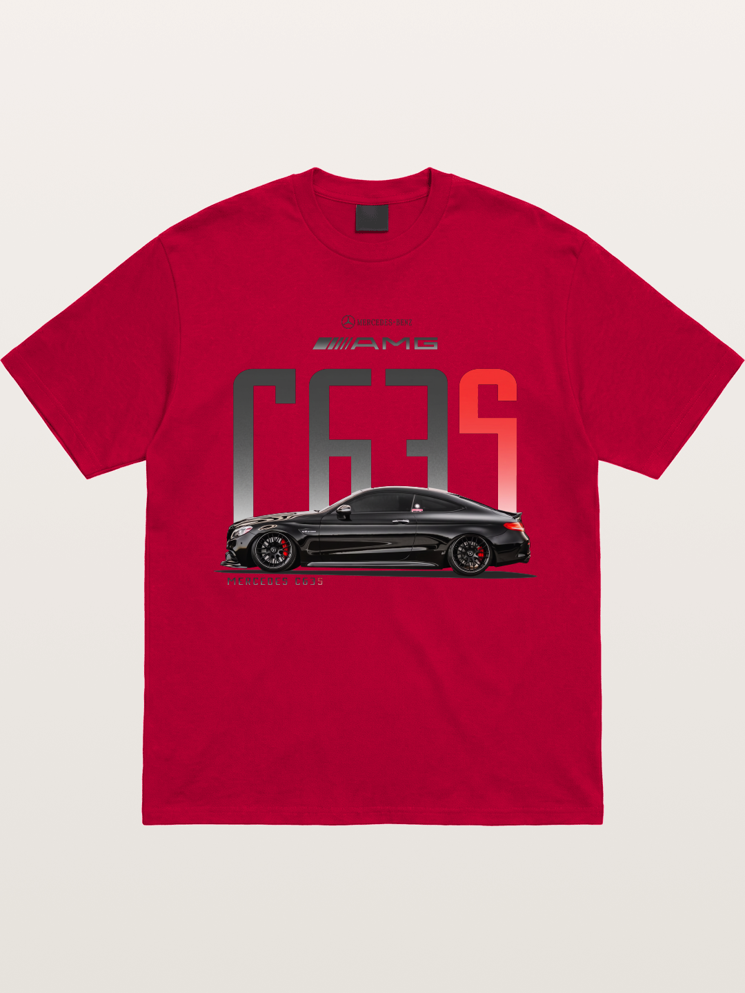 C63S AMG Black Mercedes Sports Car Gildan T-shirt