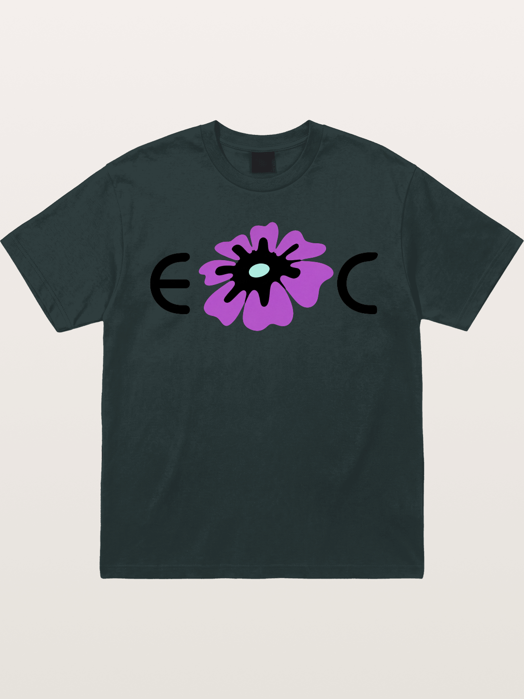 Purple EDC Daisy Silhouette Gildan T-shirt