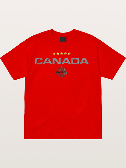 Canada Soccer Team Crest Cotton T-shirt