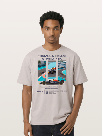 Miami Red Bull Race Art Cotton T-shirt